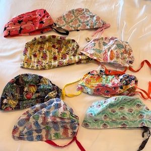 Scrub hats for sale. Worn a few times. $10 each or cheaper if you buy more!